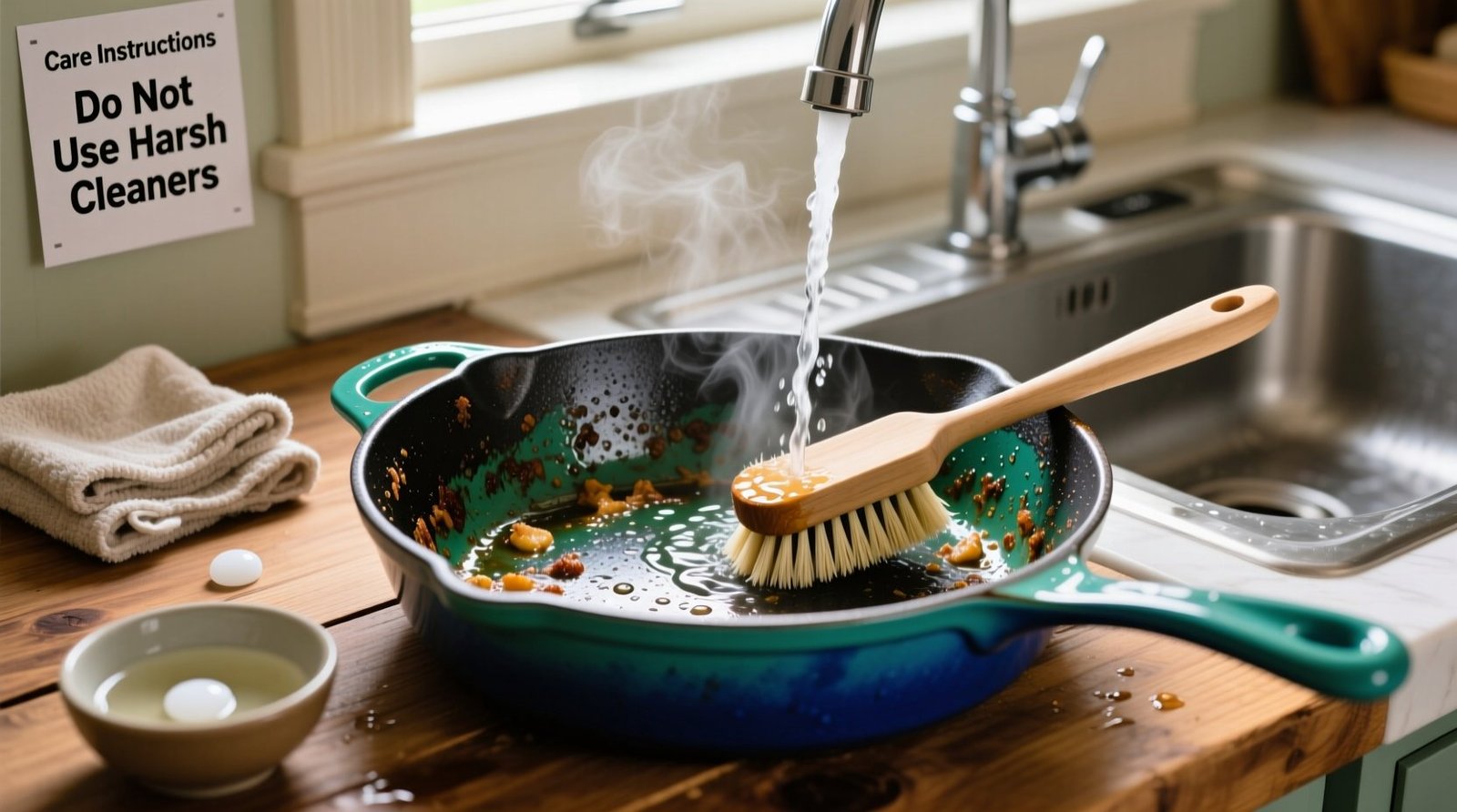 How to Clean Enameled Cast Iron Cookware: Science-Backed Method