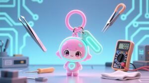 How to clean led silicone anime keychains safely.jpg