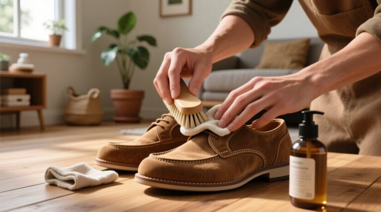 How to clean suede shoes boots science backed protocol no water immersion.jpg
