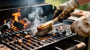 How to clean your grill barbecue oiling the grate charcoal safety.jpg