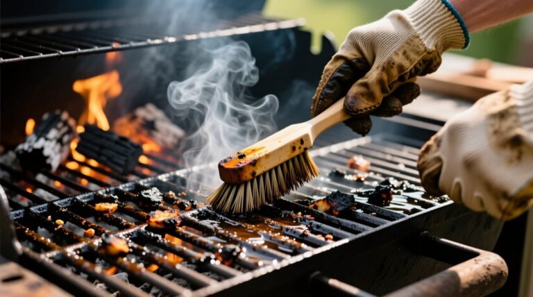How to clean your grill barbecue oiling the grate charcoal safety.jpg