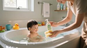 How to clean your toddlers bathtub safe non toxic effective.jpg
