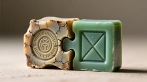 How to combine old and new bars of soap easily with a notching.jpg