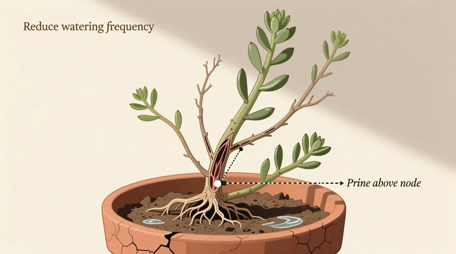 How to fix a leggy jade plant prune repot light correctly.jpg