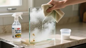 How to fix cloudy glass with hydrogen peroxide and vinegar.jpg