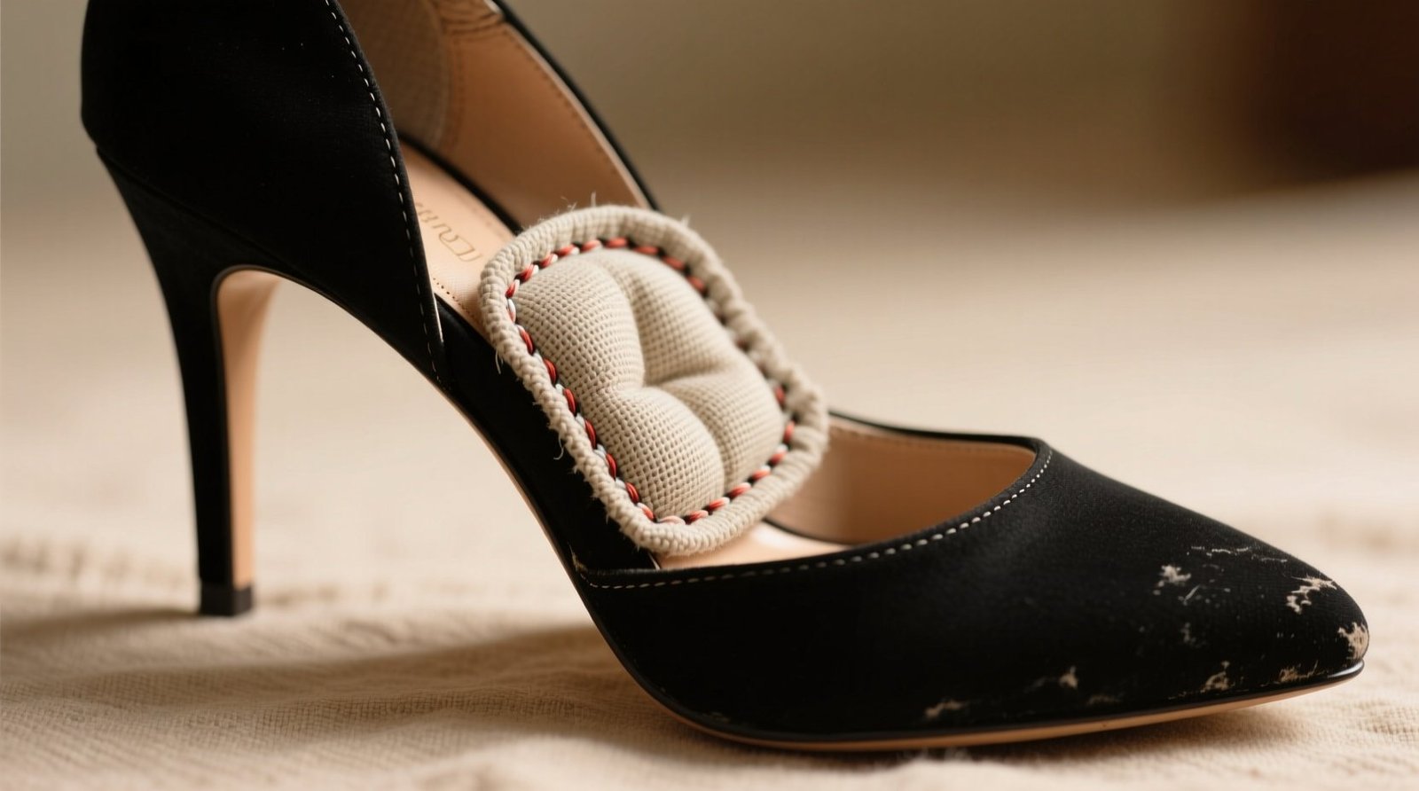 How to fix slippery heels with a diy cloth insert.jpg