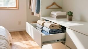 How to fold jeans like a pro for drawer stacking.jpg