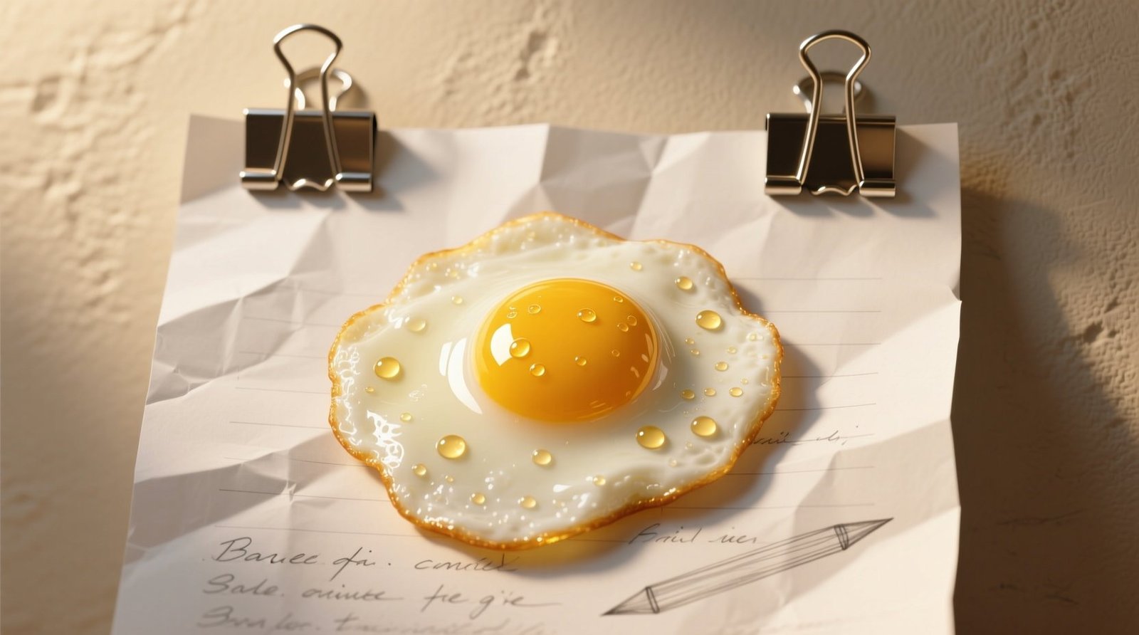 How to fry an egg safely why paper binder doesnt work.jpg