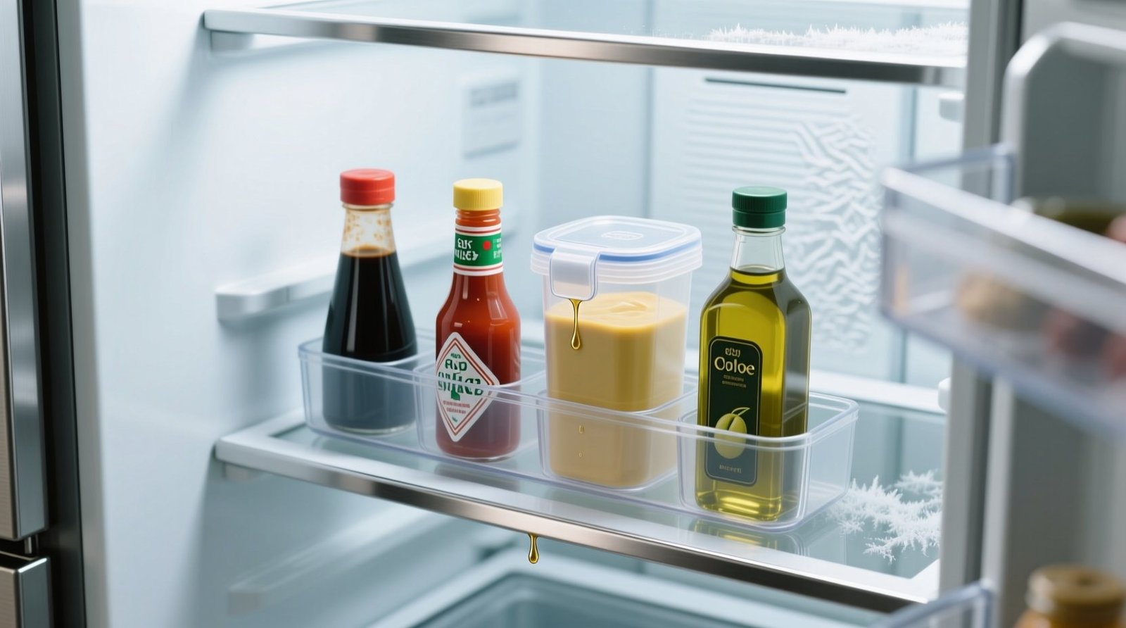 How to Keep Condiments from Dripping in the Fridge with Containers