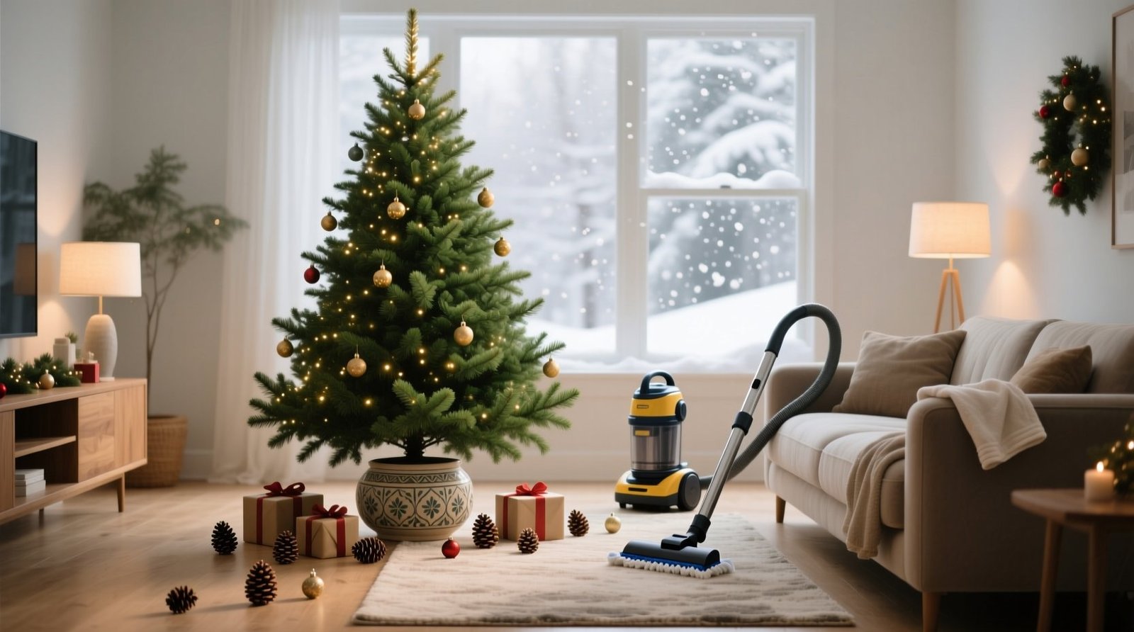 How to keep home clean with a real christmas tree eco cleaning guide.jpg