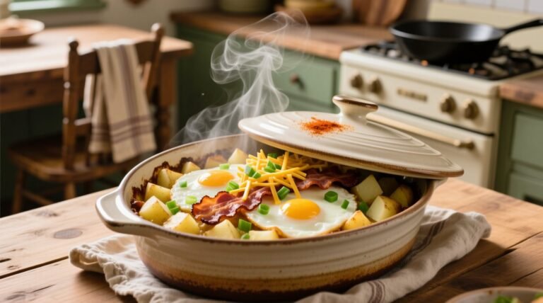 How to make a breakfast casserole overnight in the slow cooker.jpg