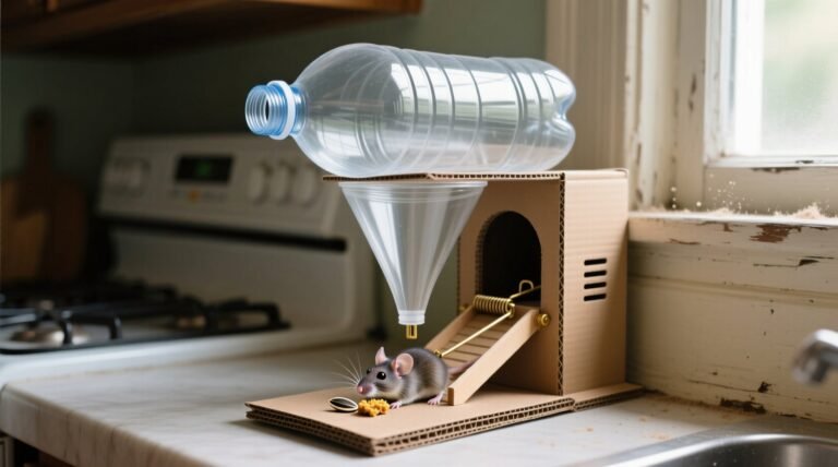 How to make a no kill mouse trap with a soda bottle.jpg
