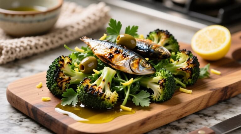 How to make charred broccoli sardine salad science backed method.jpg
