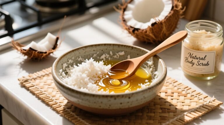 How to make coconut scrub safe effective surface safe recipes.jpg