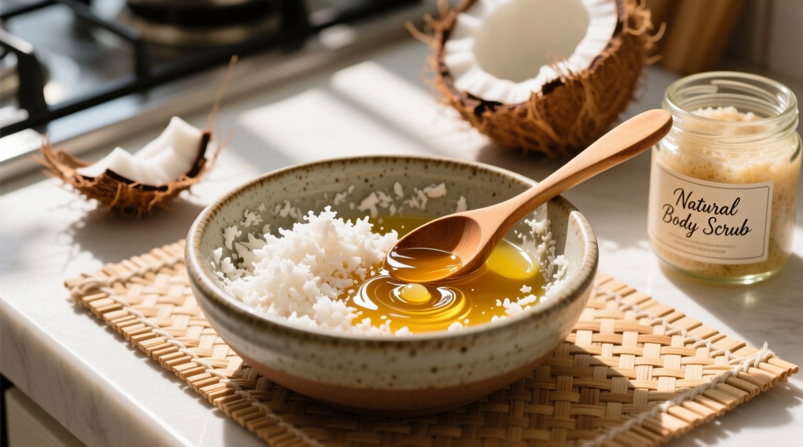 How to make coconut scrub safe effective surface safe recipes.jpg