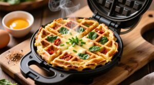 How to make fluffy quick frittatas in a waffle iron science backed.jpg