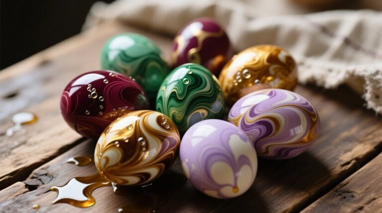 How to make marbled easter eggs with oil science backed method.jpg