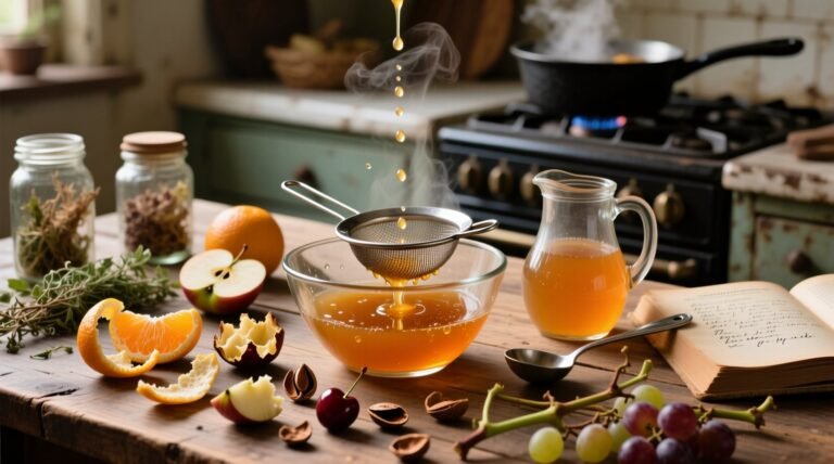 How to make no cook fruit syrups with peels stems pits.jpg