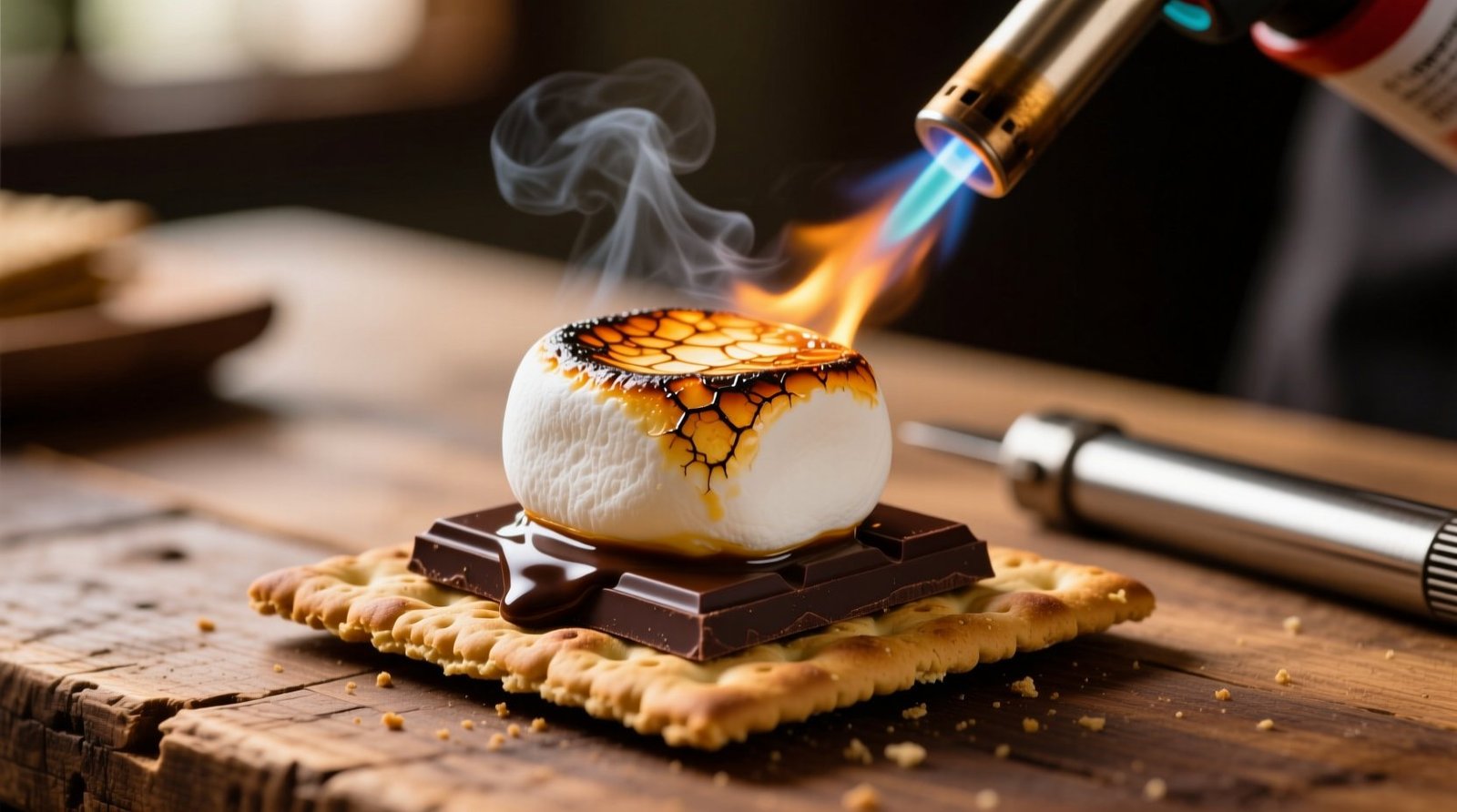 How to Make Perfect S'mores Indoors with a Culinary Torch