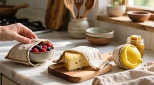 How to make your own reusable food wraps with beeswax.jpg