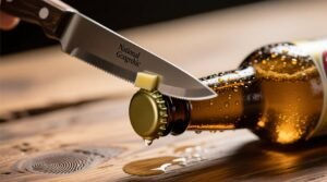 How to open a beer bottle with a butter knife safe physics backed method.jpg