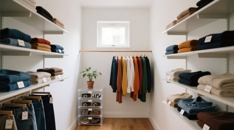 How to organize a lot of clothing in very little closet.jpg