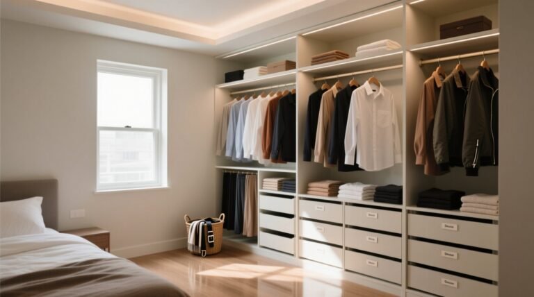 How to organize a walk in closet a textile safe space optimized system.jpg