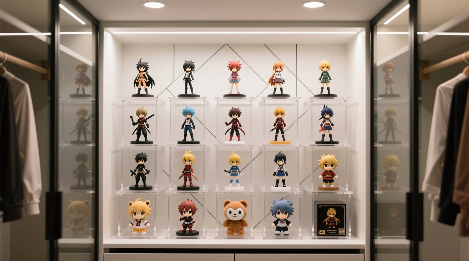 How to organize anime figure risers in a closet.jpg