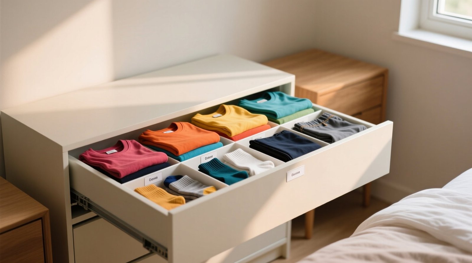 How to organize clothes in drawers a textile safe space optimized system.jpg