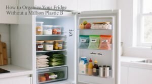 How to organize your fridge without a million plastic bins.jpg