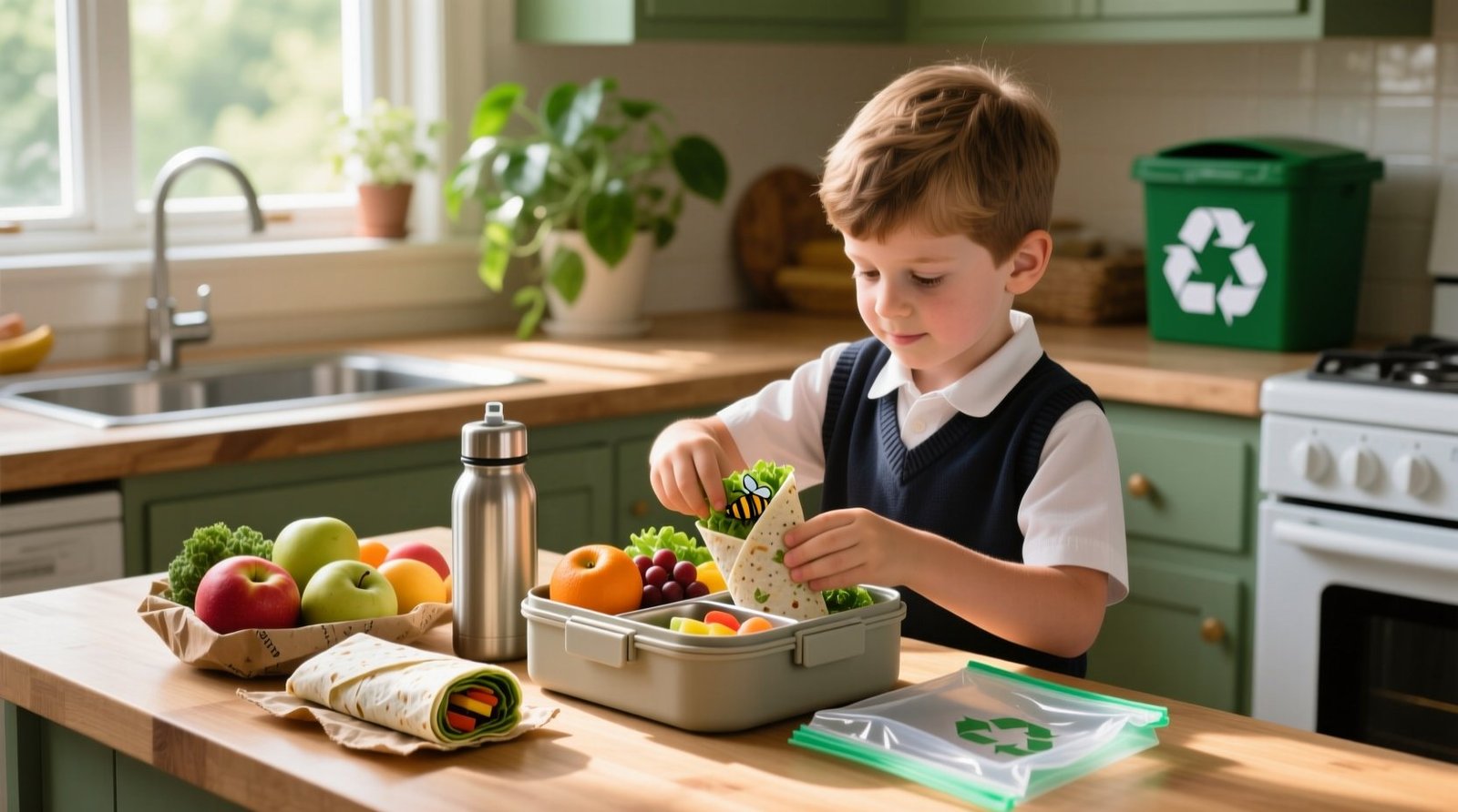 How to pack litter free school lunch zero waste non toxic cleaning guide.jpg