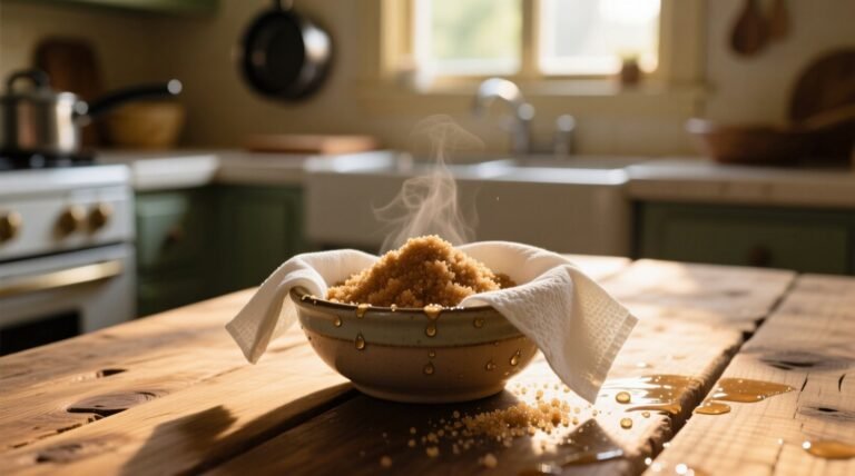 How to quickly soften brown sugar with a wet paper towel in the microwave.jpg