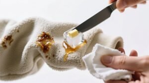 How to remove dried gum from fleece hoodies.jpg