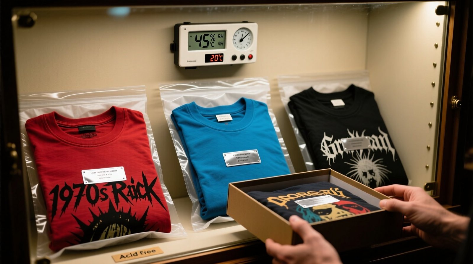 How to store vintage band tees without yellowing.jpg