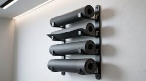 How to store yoga mats vertically without warping.jpg