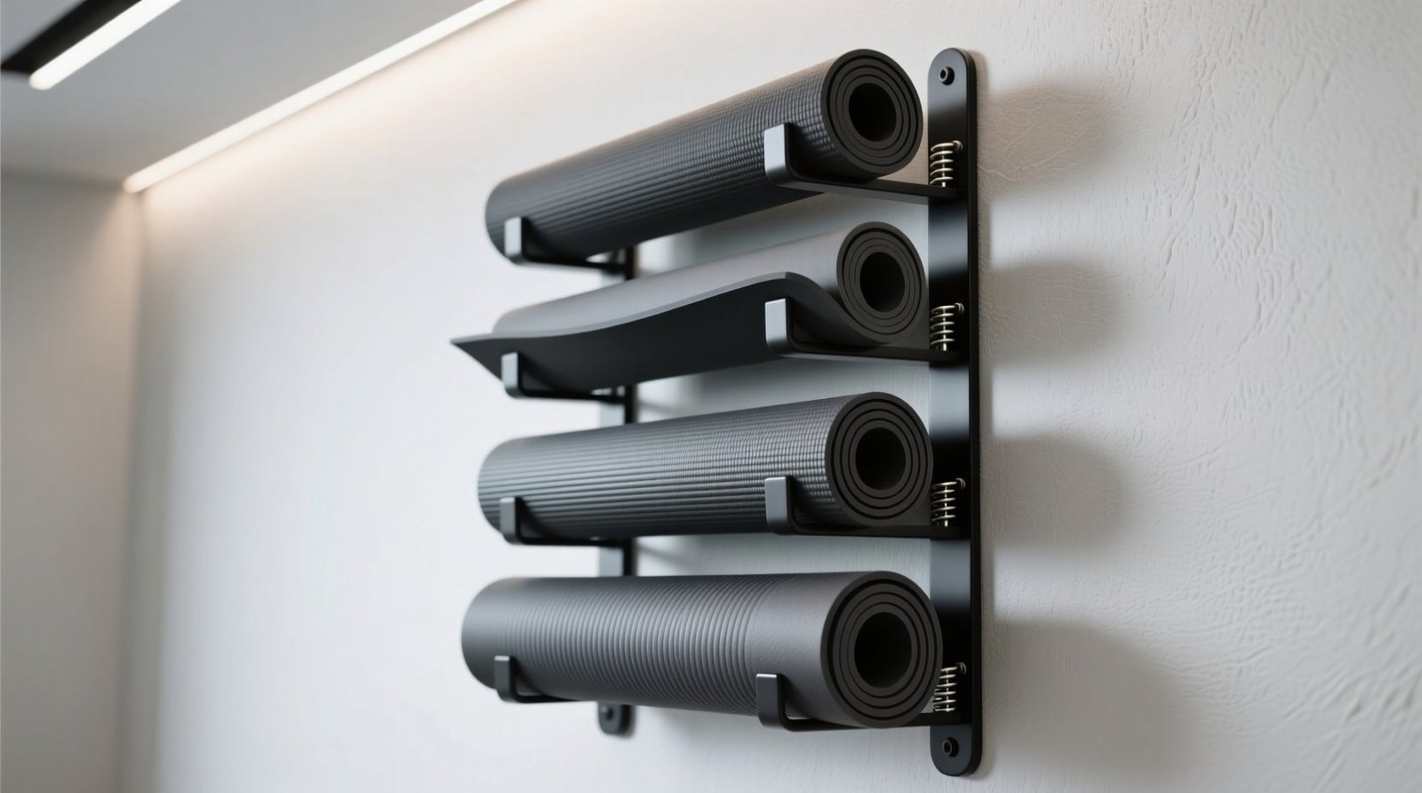 How to store yoga mats vertically without warping.jpg