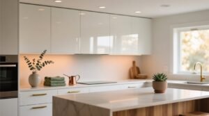 How to style above kitchen cabinets safe durable visually cohesive.jpg