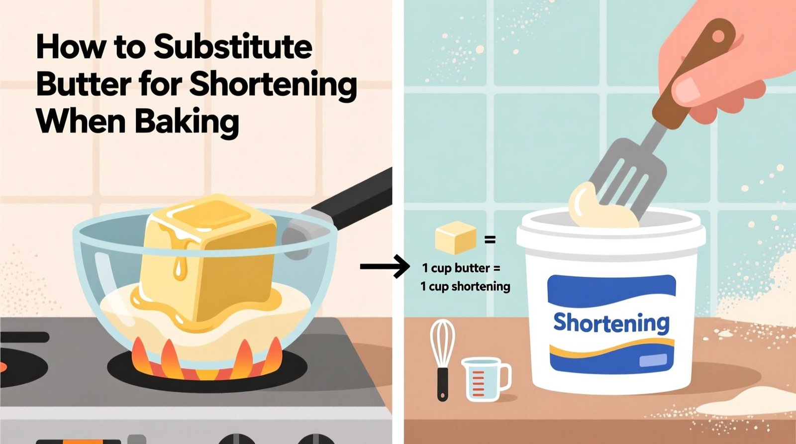How to Substitute Butter for Shortening When Baking: Science-Backed Guide