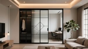 How to turn a sliding door wardrobe into a room divider.jpg