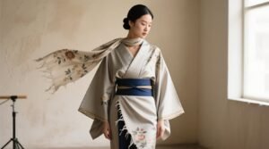 How to turn an unwanted scarf into a fashionable kimono style.jpg