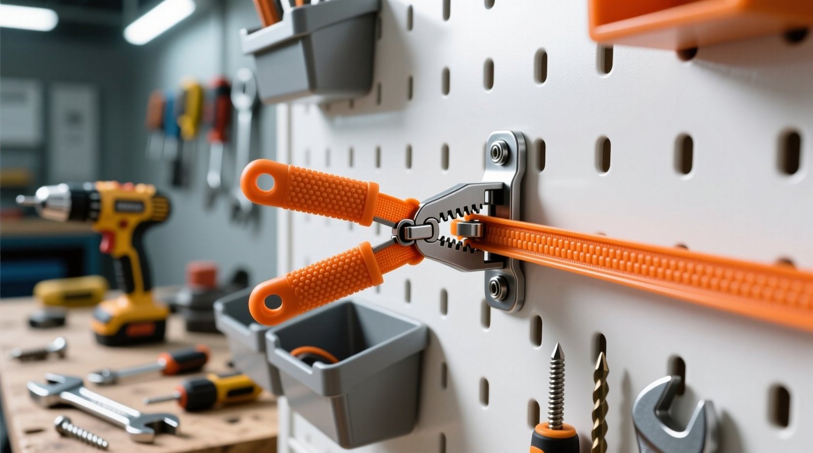 How to use zip ties to better secure pegboards in closets.jpg