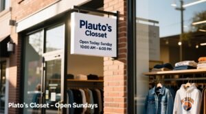 Is platos closet open on sunday.jpg