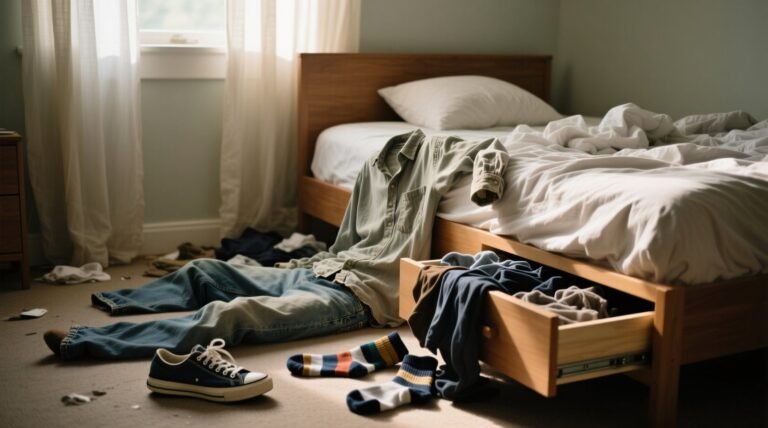 Keep worn clothes from messing up your bedroom with a caddy.jpg