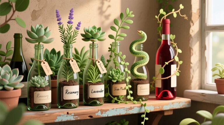 Keep your plants pampered with a wine bottle plant nanny.jpg