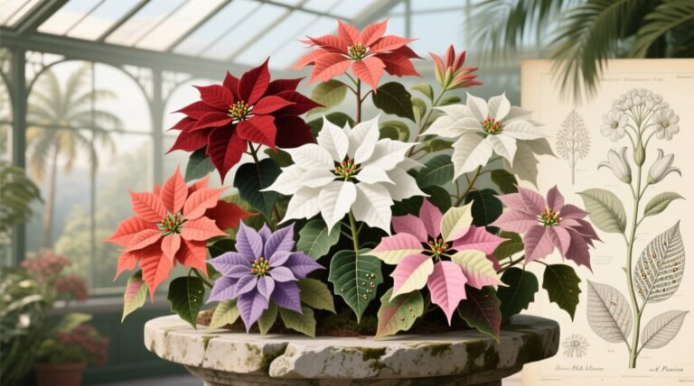 Kinds of poinsettias 12 cultivars colors care differences.jpg