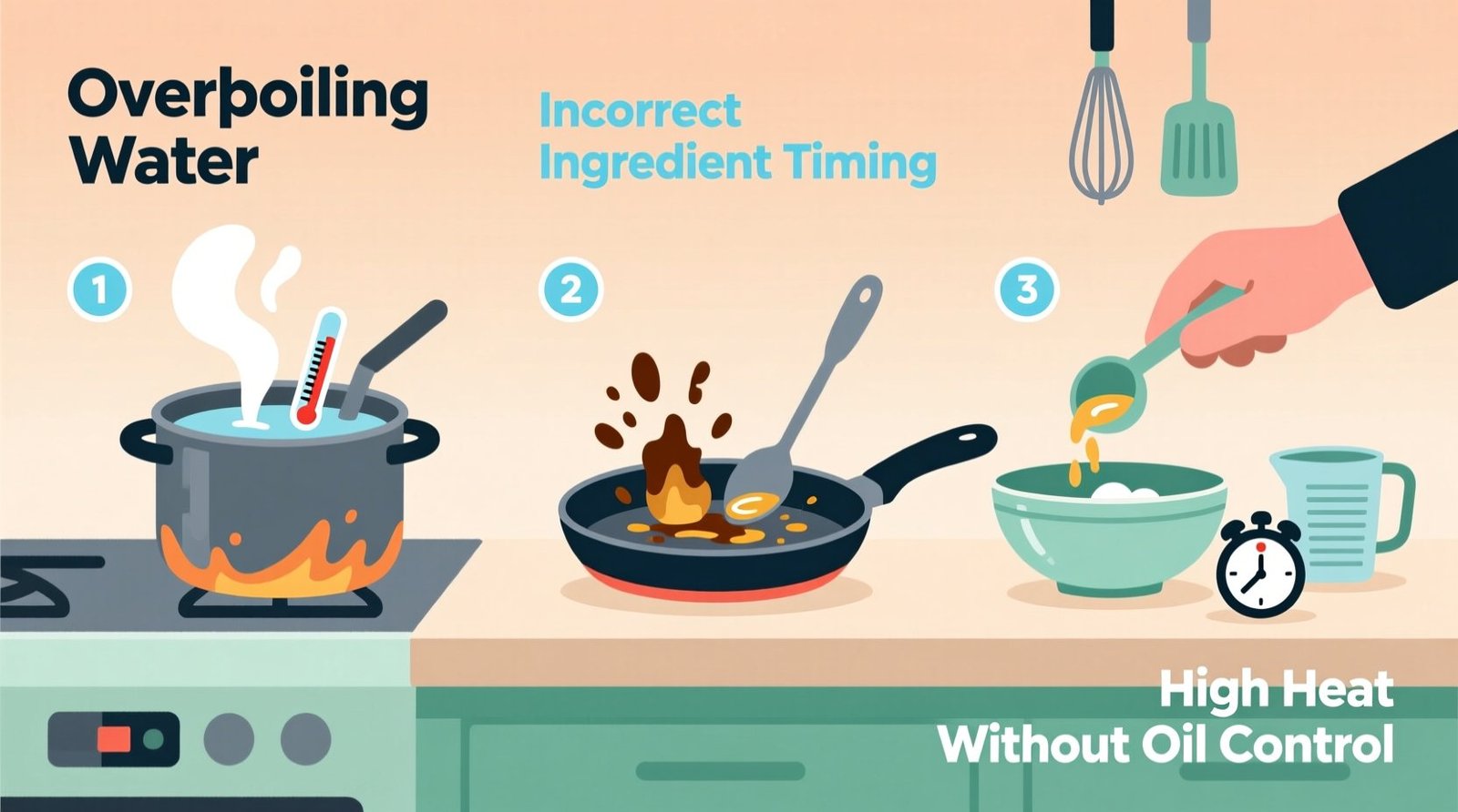 Learn about and solve three common cooking mistakes with science.jpg