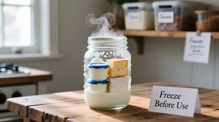 Learn how to freeze milk and other dairy products when supply exceeds need.jpg