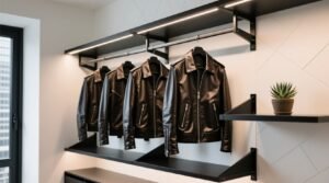 Leather jacket storage upright shoulder safe.jpg