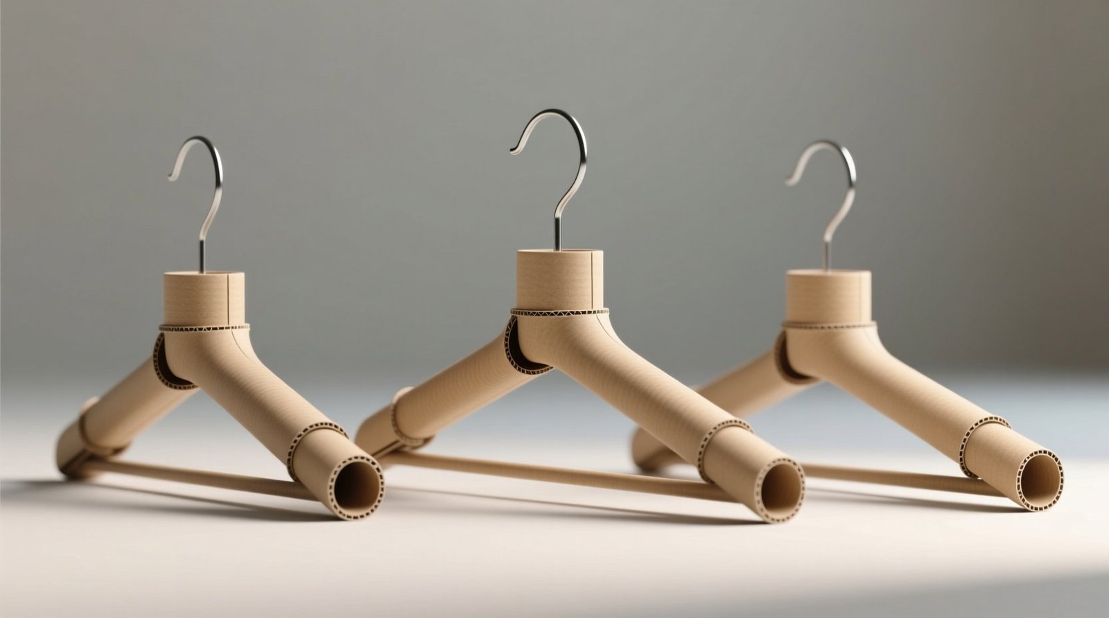 Line coat hangers with cardboard tubes reduce creasing extend garment life.jpg