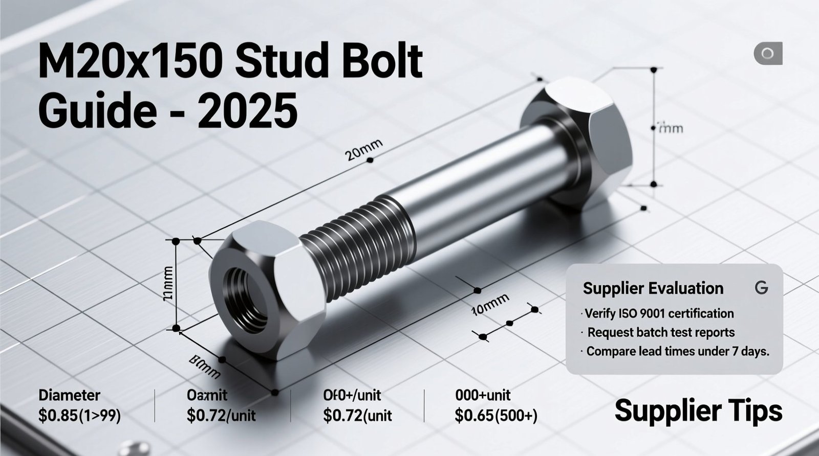 M20x150 stud bolt guide specs pricing supplier tips 2025.jpg